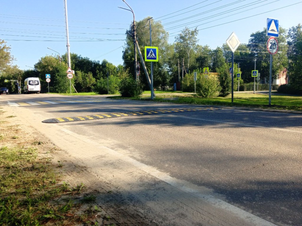 Дополнительный «лежачий полицейский» установили на улице Мичурина