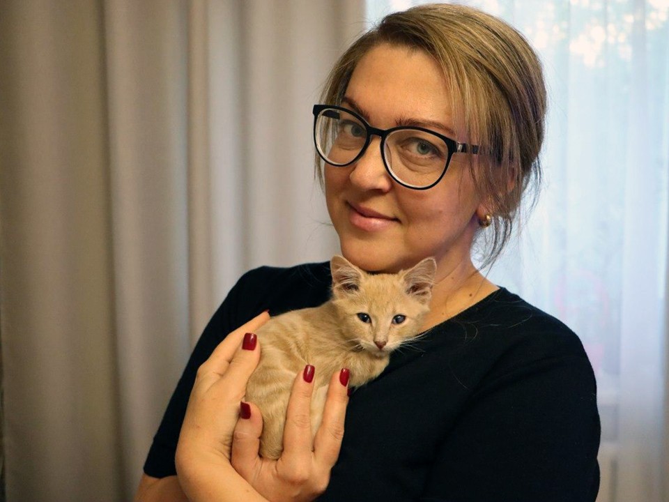 Спасенного в Серебряных Прудах котенка назвали в честь Федора Емельяненко