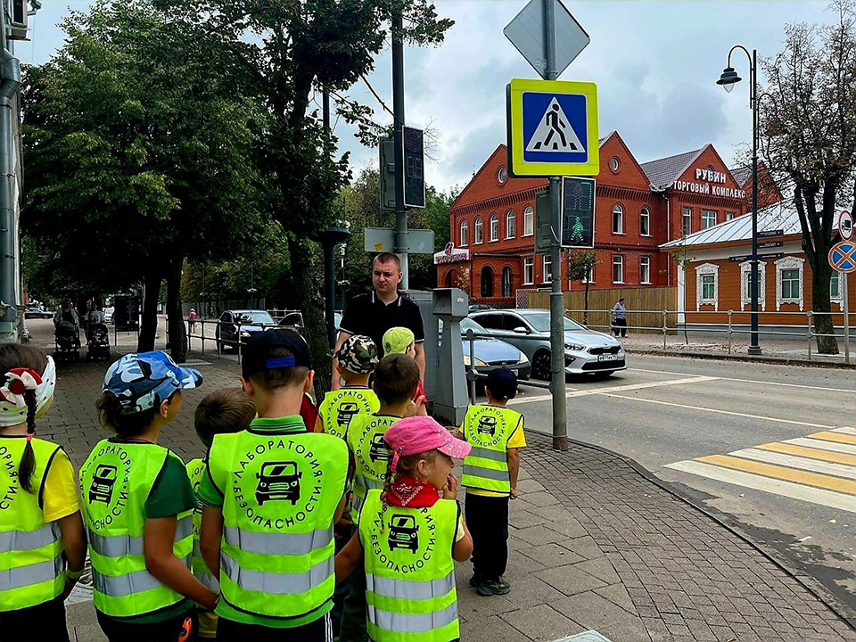 Зарайские автоинспекторы провели трехцветную игру для дошкольников