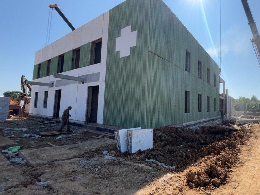 Подстанция скорой помощи в Михневе готова почти наполовину
