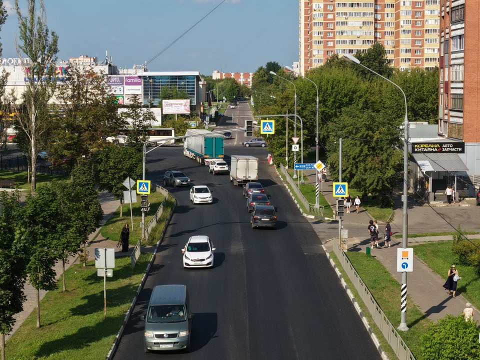 Завершен ремонт дороги в Орехово-Зуевском городском округе
