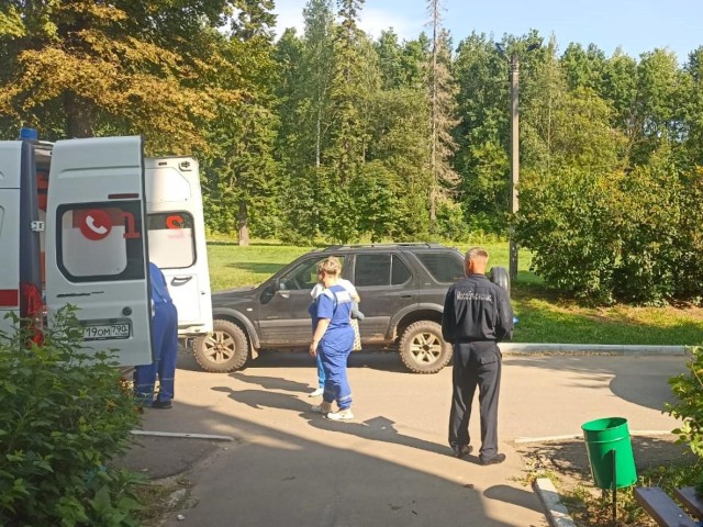 В Серебряных Прудах спасатели помогли медикам транспортировать пенсионерку