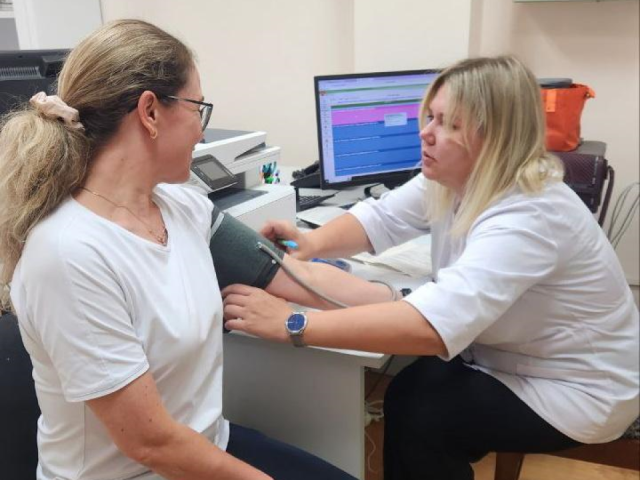 Врачи Пушкинской больницы прошли профосмотр без отрыва от работы