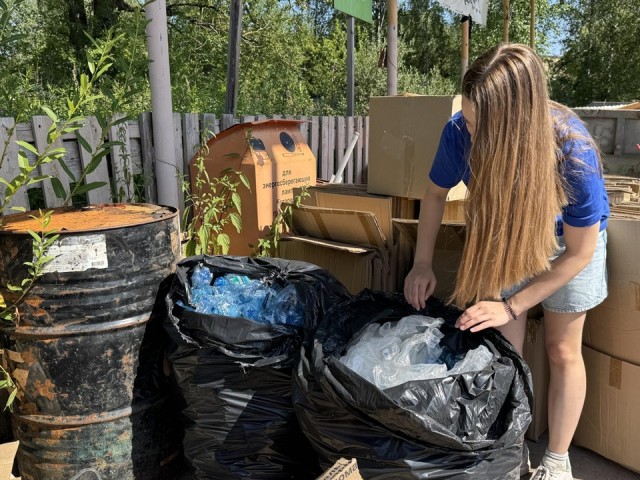 Акция по сбору пластика прошла в лагере «Звезда» во Фрязине