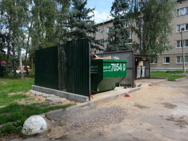 Бункер для крупногабаритного мусора установят на ул. Крупской в Солнечногорске