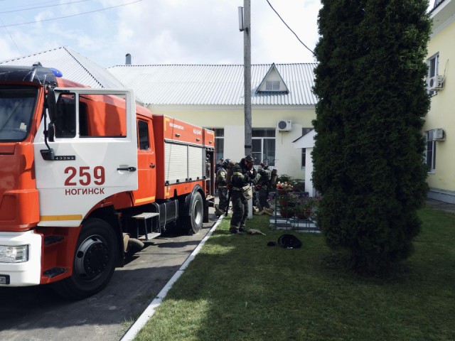 Пожарные в Ногинске провели учения в пансионате