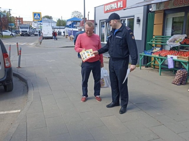 В Ступине жителям рассказали, как действовать при пожаре