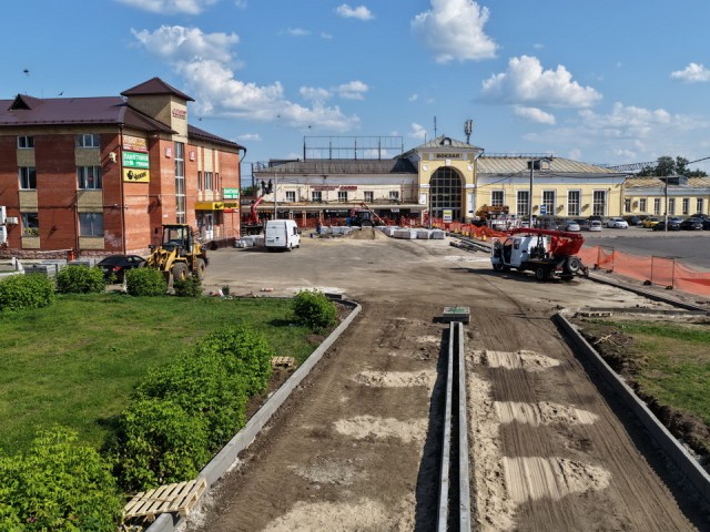 Началась реконструкция привокзальной площади в Орехово-Зуеве