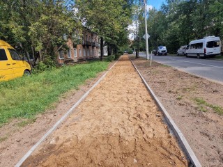 Жители улицы Правды в Дубне к концу лета будут ходить по новым тротуарам