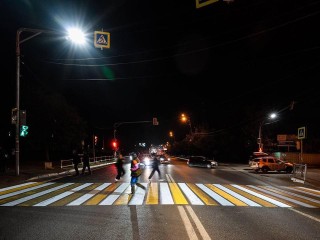 В Одинцове на бульваре Любы Новоселовой обновили дорожную разметку