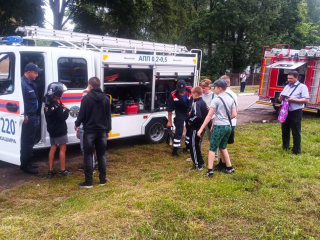 В Кашире спасатели обеспечили безопасность на празднике железнодорожников