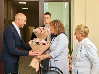 Глава Солнечногорска пообщался с военными медиками и пациентами госпиталя