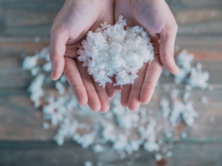 Зимние сугробы на час засыпали Луховицы