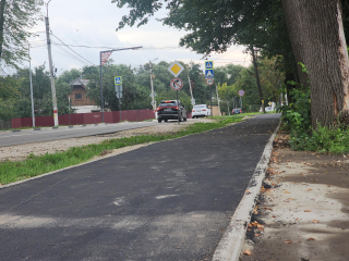 Новый тротуар обустроили на улице Чапаева Павловского Посада
