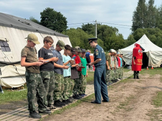 В Зарайске провели «День пожарной безопасности» для участников лагеря «Пересвет»