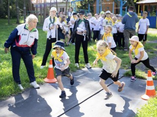 В Подольске прошел фестиваль ГТО для детей из лагеря «Ромашка»