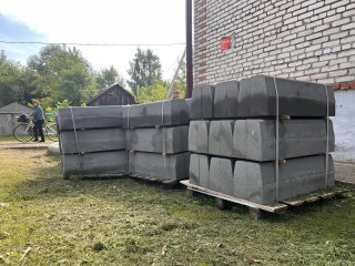 В поселке Черусти на парковке установят бордюры