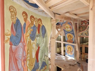 В Державном храме Фрязина приступили к росписи сводов и стен