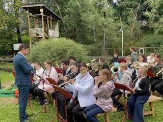 Детский оркестр из Каширы выступил на празднике на ВДНХ