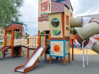 Девять детских игровых площадок оборудовали в Кашире