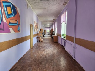 В основном здании Раменской школы №5 ремонтируют спортзал и кабинеты