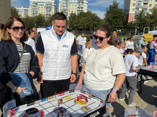Видновчане побывали на мастер-классе по настольному хоккею