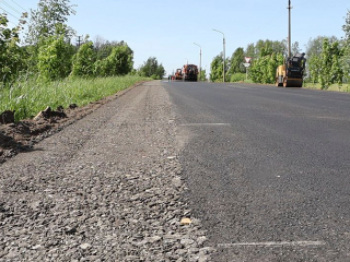 В Зарайске завершается ремонт дороги к деревне Дятлово-2