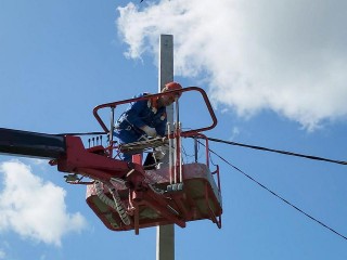В Ганькино меняют линию уличного освещения и светильники