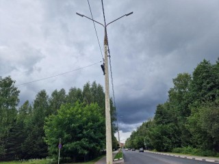 На улицах Приборостроителей и Володарского в Дубне заменили все фонари на светодиодные