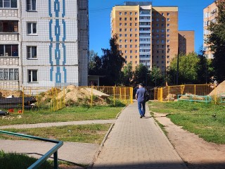 Новые трубы теплосети проложили на участке рядом с домом № 9А по Попова в Дубне
