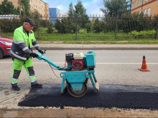На Рижском шоссе завершили ямочный ремонт
