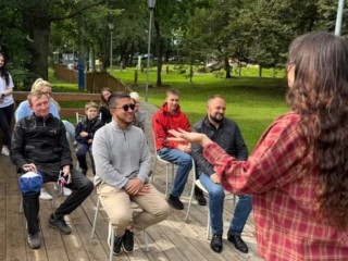 В парке организовали литературно-творческий вечер, посвященный русскому классику