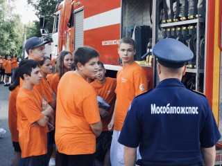 В детском лагере Волоколамска прошел День пожарной безопасности
