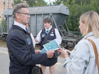 Рейд по безопасности на железной дороге провели на станции «Павшино»