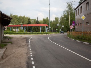 Большой участок дороги покрыли качественным асфальтом в Звездном городке