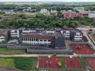 Вид сверху: в Зарайске завершается строительство самой большой школы