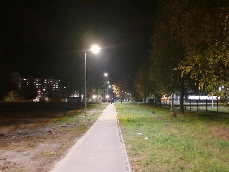 В деревне Давыдово запустили третью новую линию уличного освещения