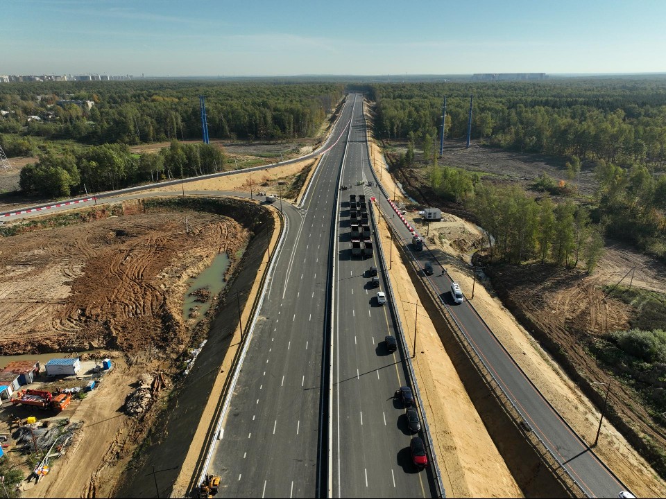 Открыт новый участок Южно-Лыткаринской автодороги от Каширского шоссе до аэропорта Домодедово