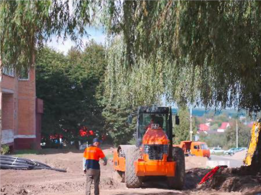 Обустройство сквера в Кашире-3 завершат в октябре