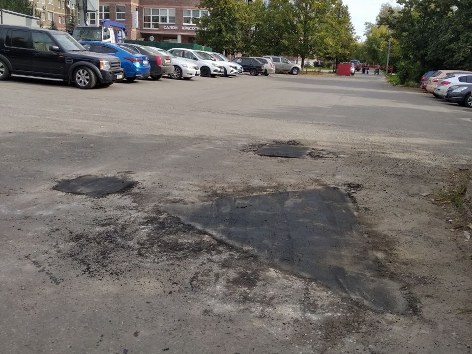 Выбоины на асфальте залатали на Пионерской улице в Ивантеевке