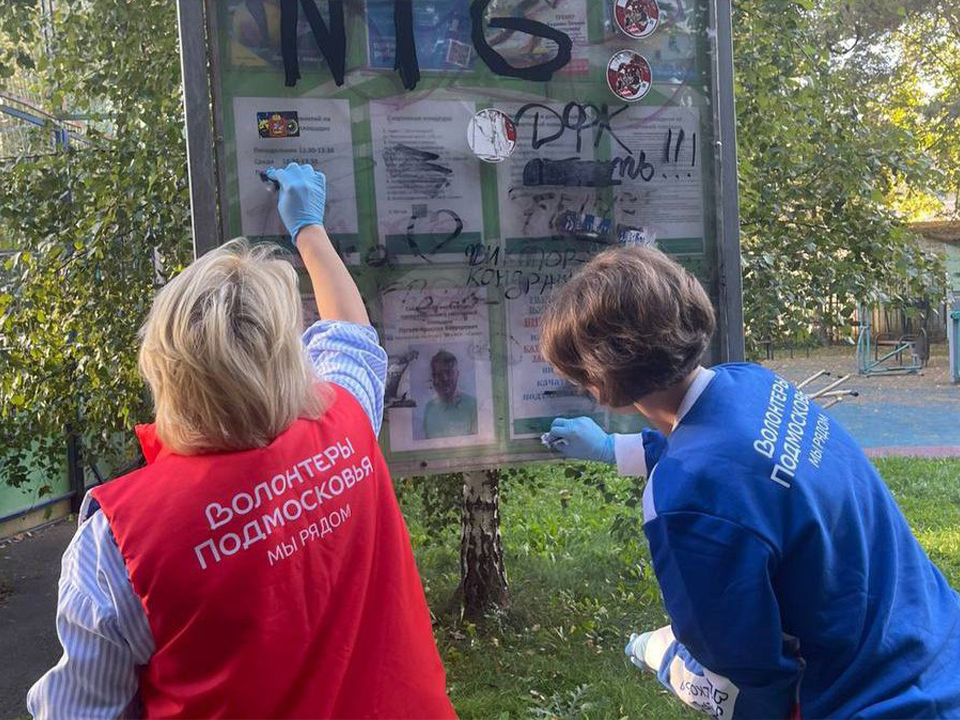 Волонтеры очистили стены города от незаконной рекламы