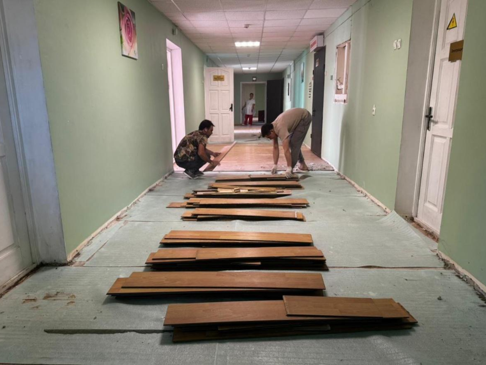 В гинекологическом отделении ЭЦГБ отремонтировали систему пожарной безопасности
