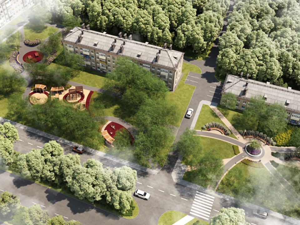 В Рузе на Социалистической улице начались работы по прокладке коммуникаций в новом сквере