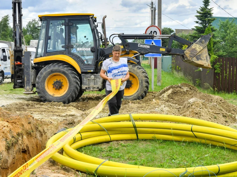 Новые газораспределительные сети строятся в Кашире