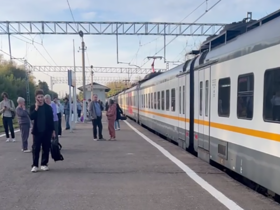 Горящий поезд на станции Цемгигант парализовал движение электричек Казанского направления