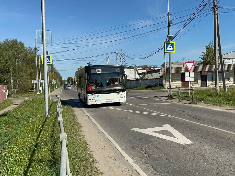 В городе запустили новую выделенную полосу для автобусов