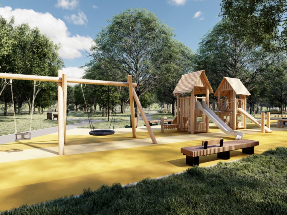 В Дмитрове открывается новая пешеходная зона с прудом и велодорожкой