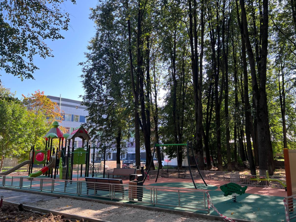 Детский парк на Калинина в Наро-Фоминске откроют после реконструкции в октябре