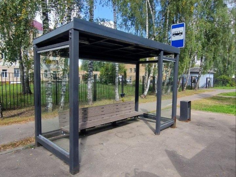 В Старой Купавне обновили восемь остановок