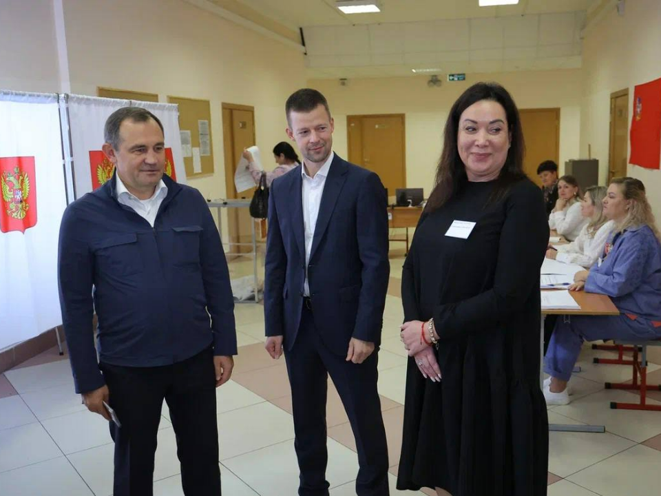 Игорь Брынцалов проверил ход голосования в Балашихе